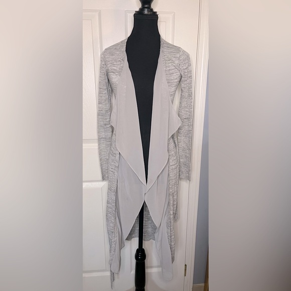 GUESS Chiffon Soft Gray Summer Duster Sweater XXS - Picture 3 of 14